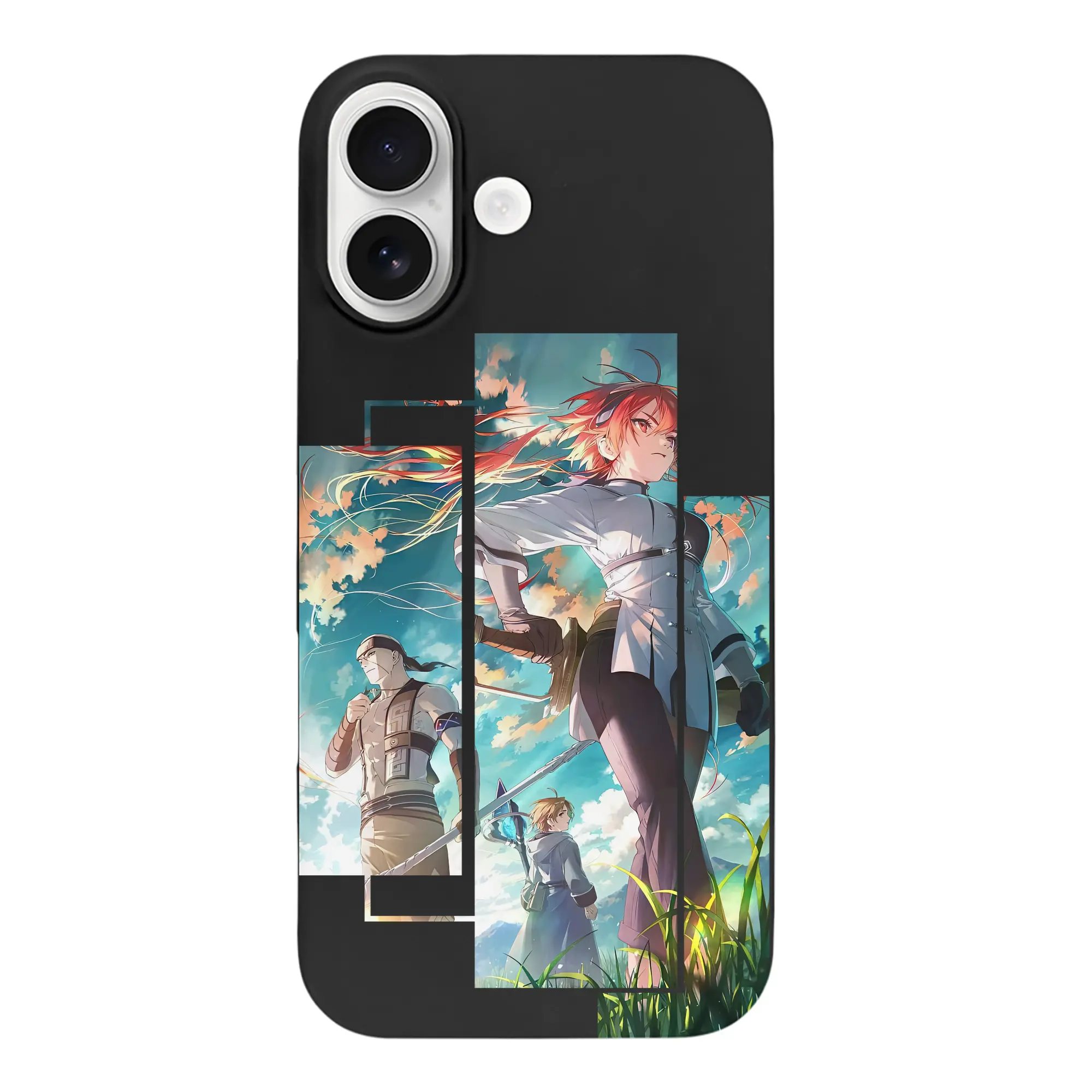 無職転生 グッズ,ルーデウス・グレイラット - iPhone 17 シリーズ シリコンケース 薄型 耐衝撃 指紋防止 ソフトタッチカバー 精密フィット 傷防止 保護ケース iPhone 17/17 Air/17 Pro/17 Pro Max 対応